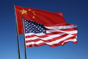 bandeiras EUA e China