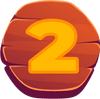 Numero Curso Bloco de madeira 2 1