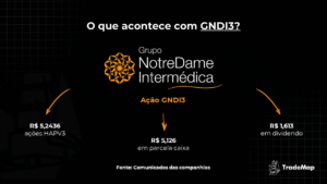 Infográfico sobre o que acontece com cada ação GNDI3