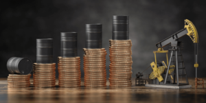 ilustração para aumento nos preços do petróleo
