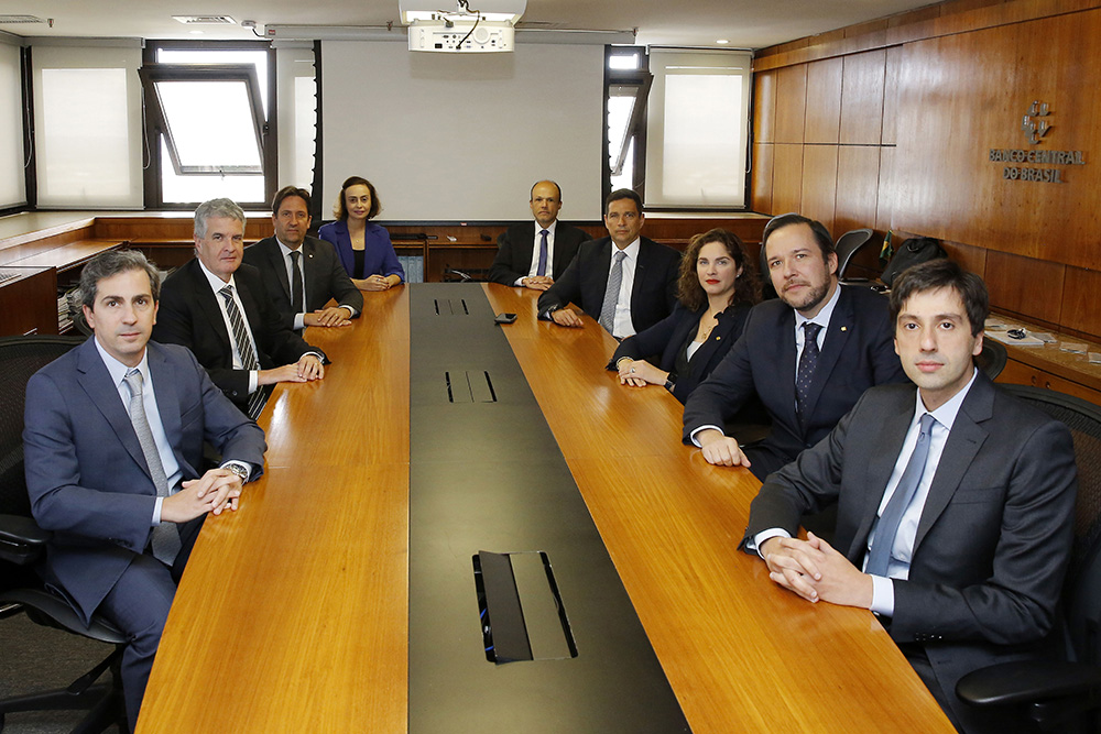 Membros do Copom reunidos no Banco Central em Brasília no início de maio