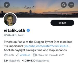 Perfil twitter