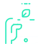 Enterprise Trademap -Ícone nas cores verde e branco com o desenho de uma mão segurando um celular